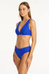 Sea Level Honeycomb Longline Bra Top